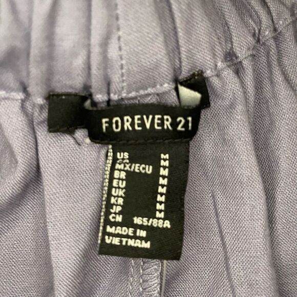 Forever 21 woven Knee Length Dress Blue Size Medium - Picture 6 of 13